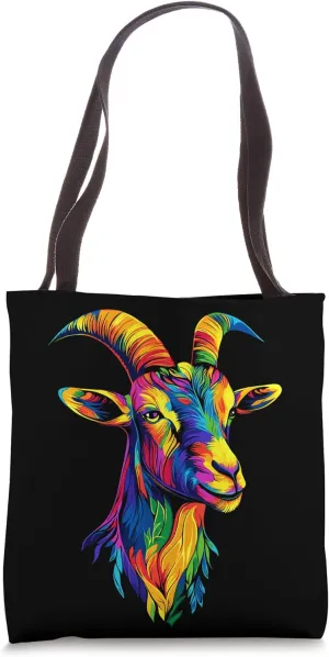 Goat Domestic Wild Goat Ibex Goat Love Cute Goats Tote Bag