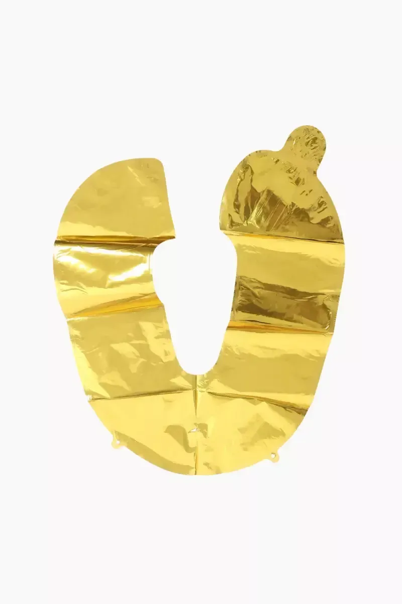 Golden Alphapet Foil Balloons for Party- Letter " O " (16 Inches)