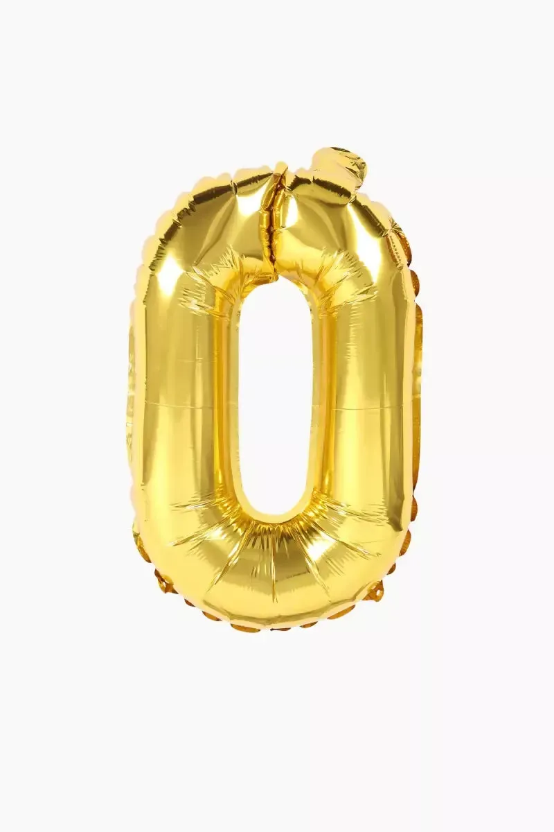 Golden Alphapet Foil Balloons for Party- Letter " O " (16 Inches)
