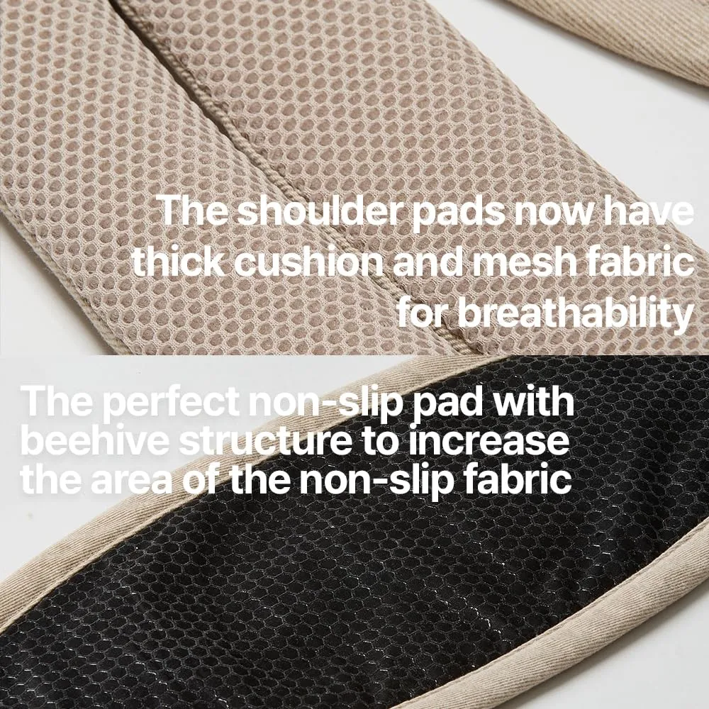GOOSEKET 365 Toddler Carrier, 100% Cotton, Lightweight, Easy-to-USE, Portable, Suitable from 6-48 Months, Supports UP to 44LBS (Khaki)