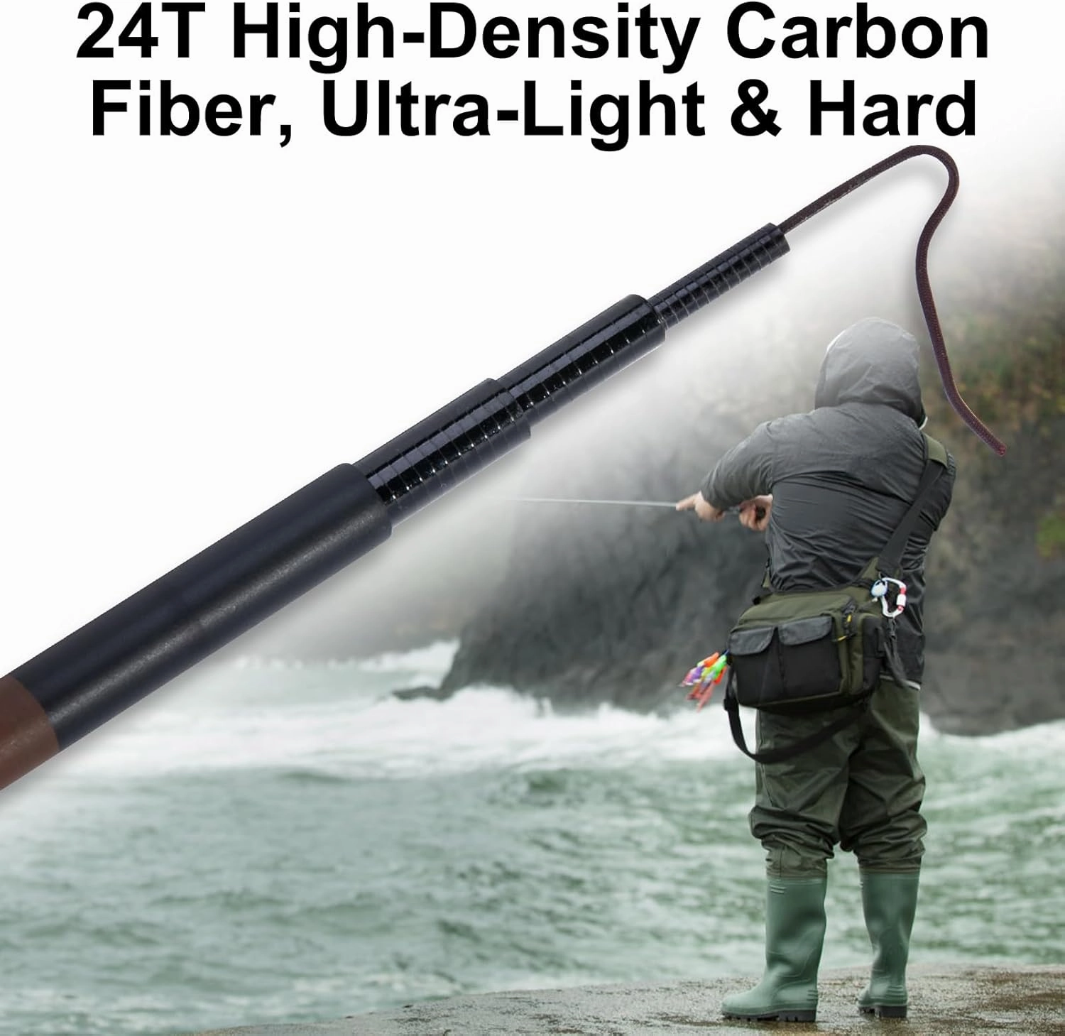 Goture 2Pcs Telescopic Pocket Mini Fishing Rods, Portable Bamboo Small Handle Fishing Rod, Ultralight High Strength Stream River Dike Lake Fishing Rods, 6/7/8/9/10/11/12/13/15/17FT, 19 Tone Dark Brown