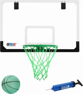 GSE Games & Sports Expert Over-The-Door Basketball Hoop with Basketball & Pump, Wall-Mounted Basketball Hoop Set with Complete Accessories for Home & Office (Several Style Choice)