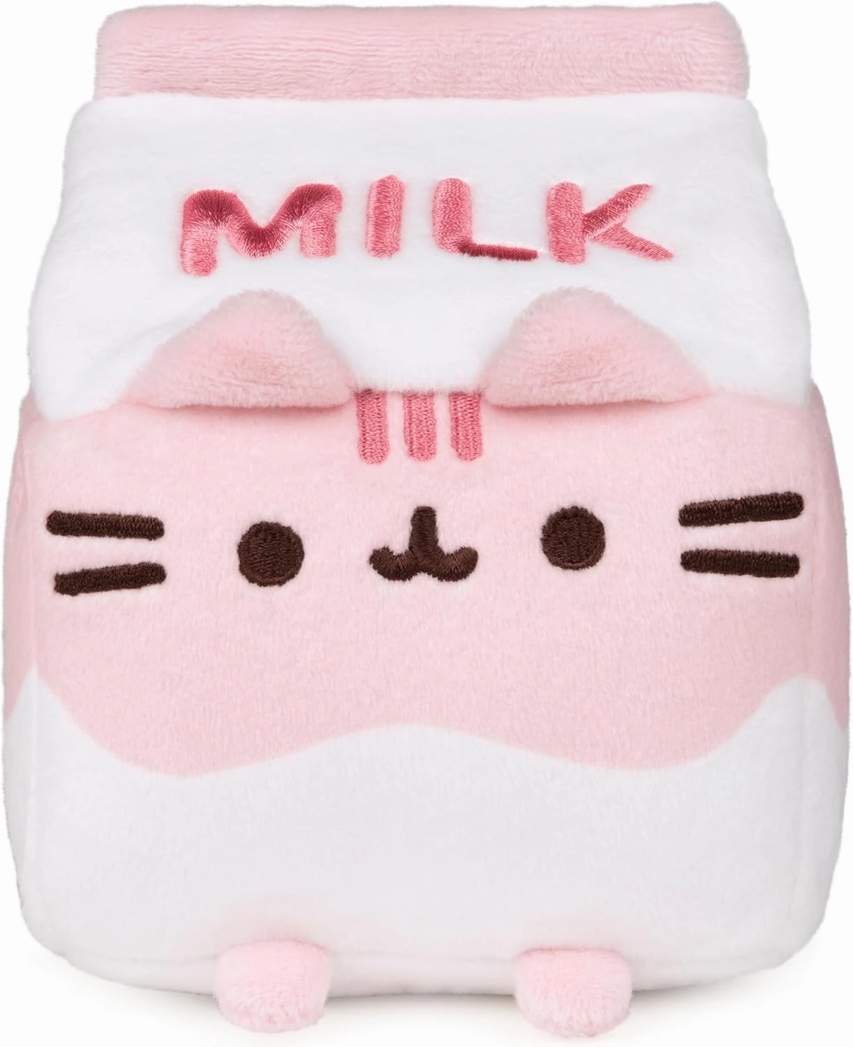 GUND Pusheen Strawberry Milk Plush Cat Stuffed Animal for Ages 8 and Up, Pink/White, 6”