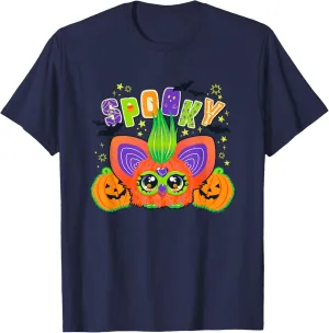 Halloween Spooky Furby & Pumpkins Cute Portrait T-Shirt
