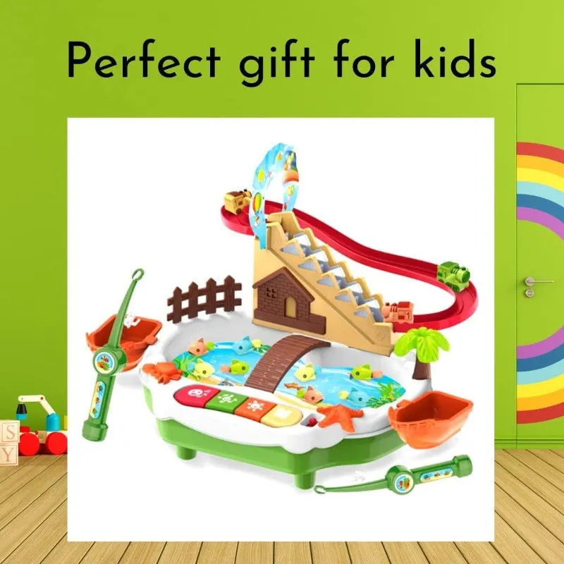 Happy Fishing - Stair Climbing Fishing & Penguin Race Track Set