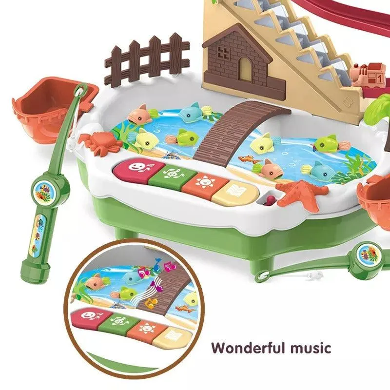 Happy Fishing - Stair Climbing Fishing & Penguin Race Track Set