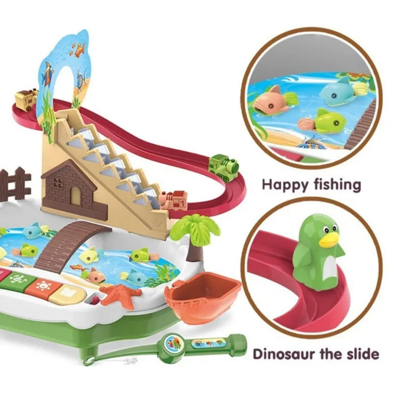 Happy Fishing - Stair Climbing Fishing & Penguin Race Track Set