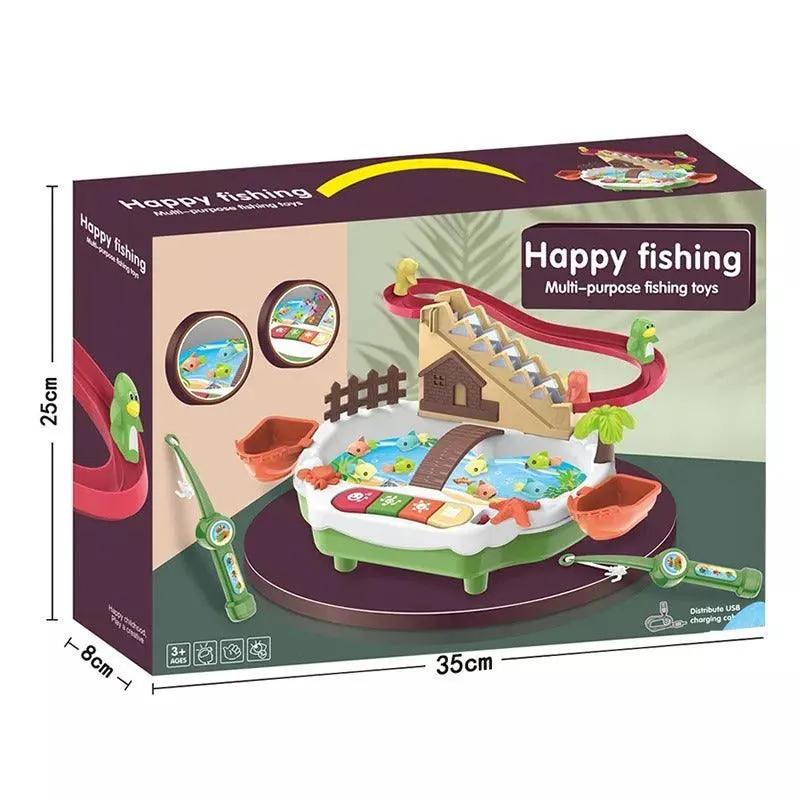 Happy Fishing - Stair Climbing Fishing & Penguin Race Track Set
