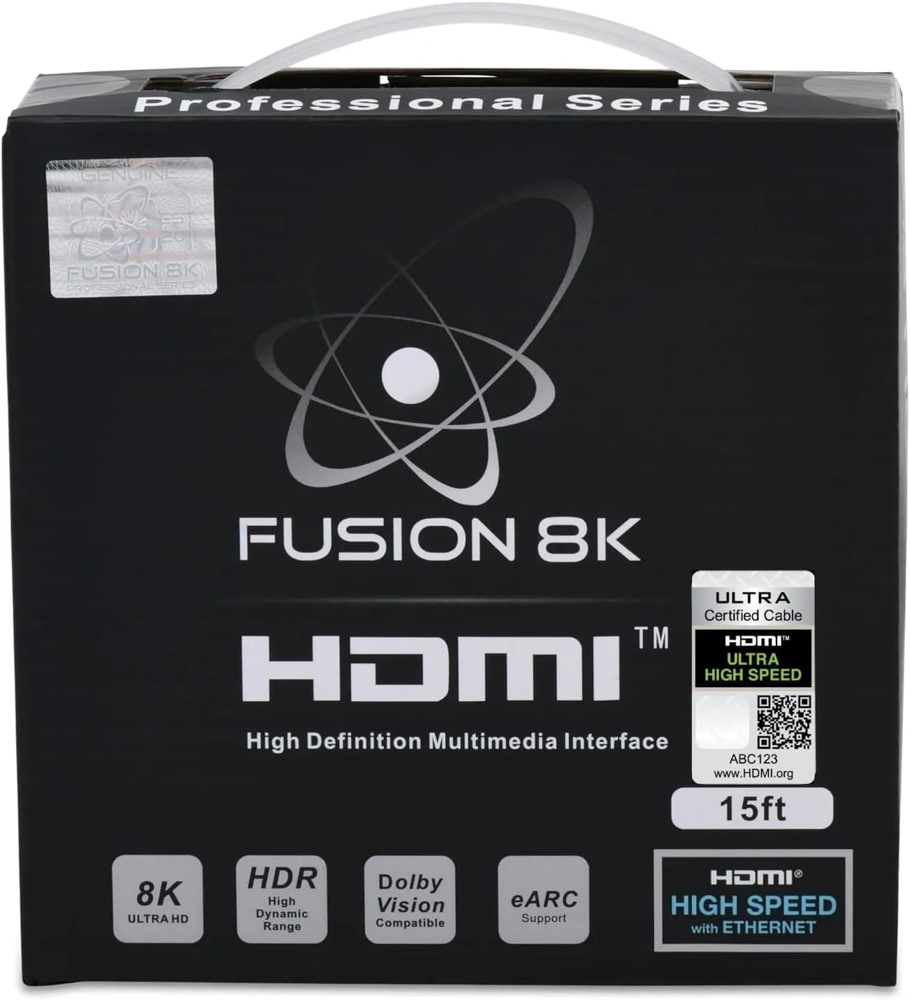 HDMI 2.1 Certified Cable Supports 10K 8K @60Hz and 4K @120Hz Compatible with All TVs, BluRay, Xbox Series X, PS5 (15 Feet)