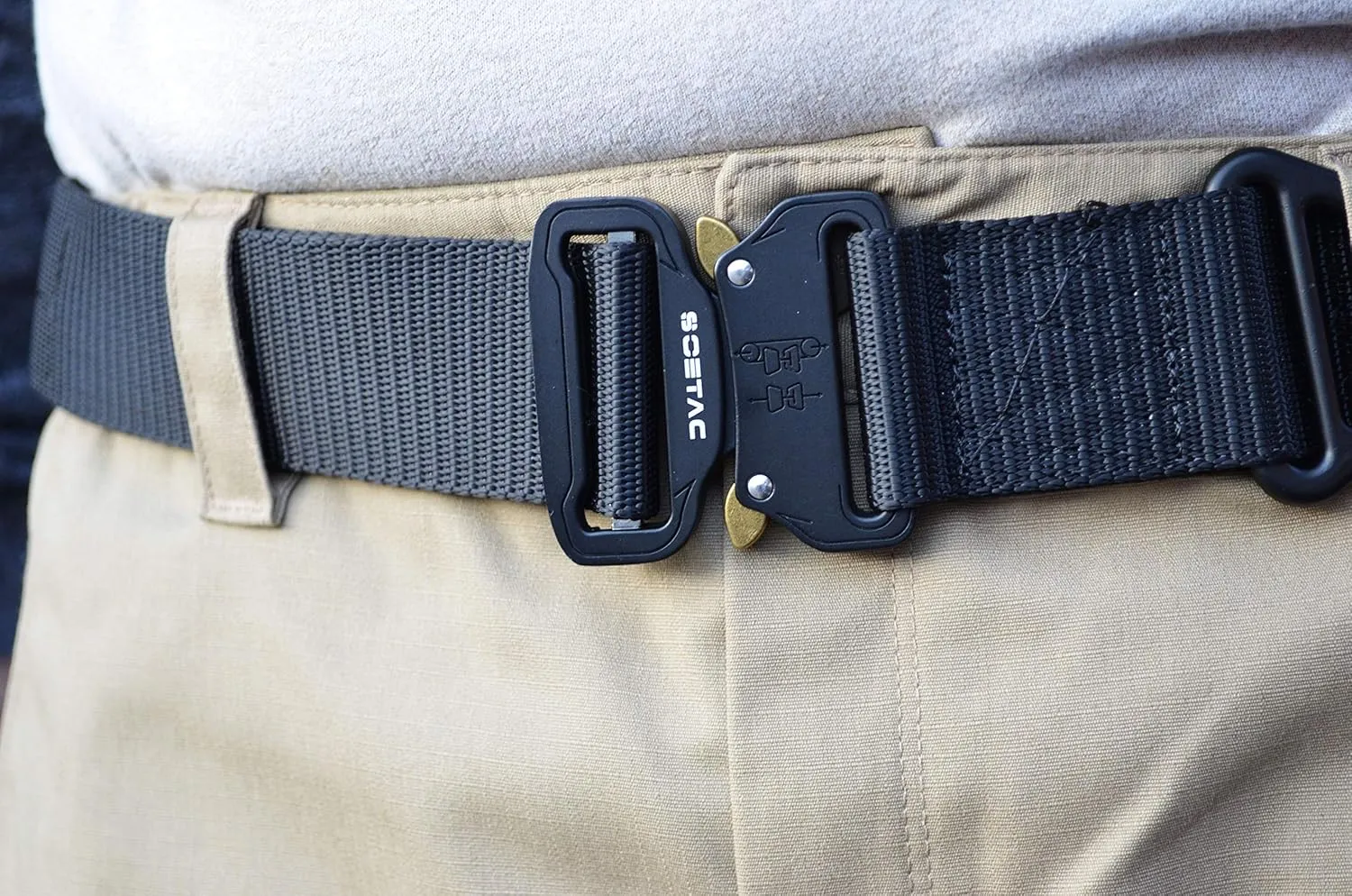 Heavy Duty Gun Belt Tactical Military Metal Lock Buckle Utility Adjustable 30 to 39"