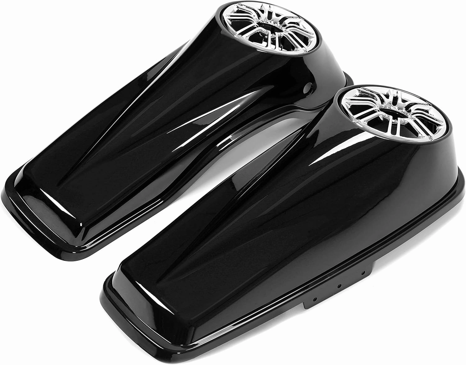 HECASA 6.5" Saddlebag Speaker Lid Compatible with 2014-2024 Harley Touring Models FLT, FLHT, FLHTCU, FLHRC, Road King, Road Glide, Street Glide, Electra Glide, Ultra-Classic Pair (No Speaker)