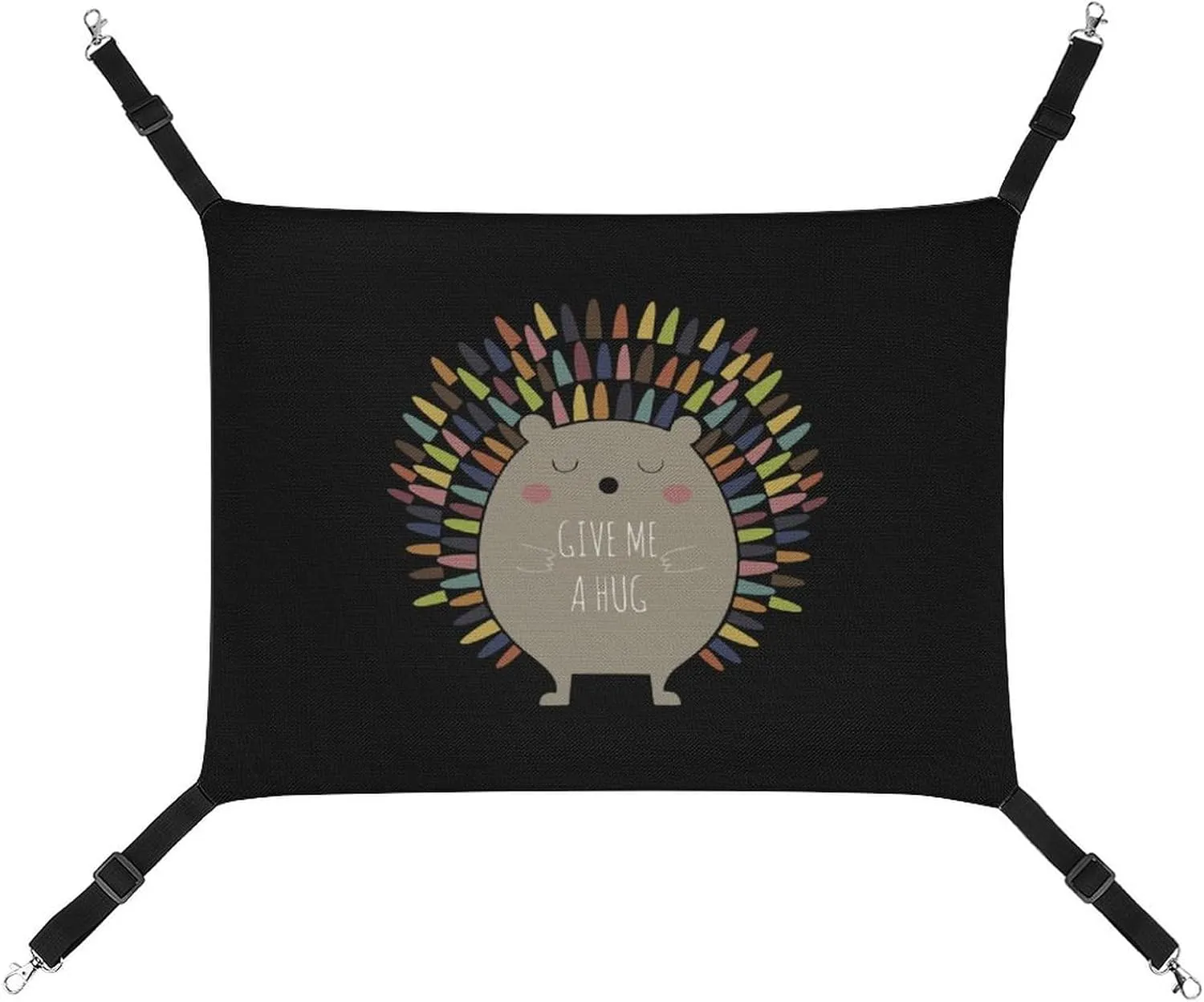 Hedgehog Sun Hanging Cat Bed Soft Breathable Pet Hammock for Cage Pet Sleeper for Kitten Ferret Puppy Rabbit