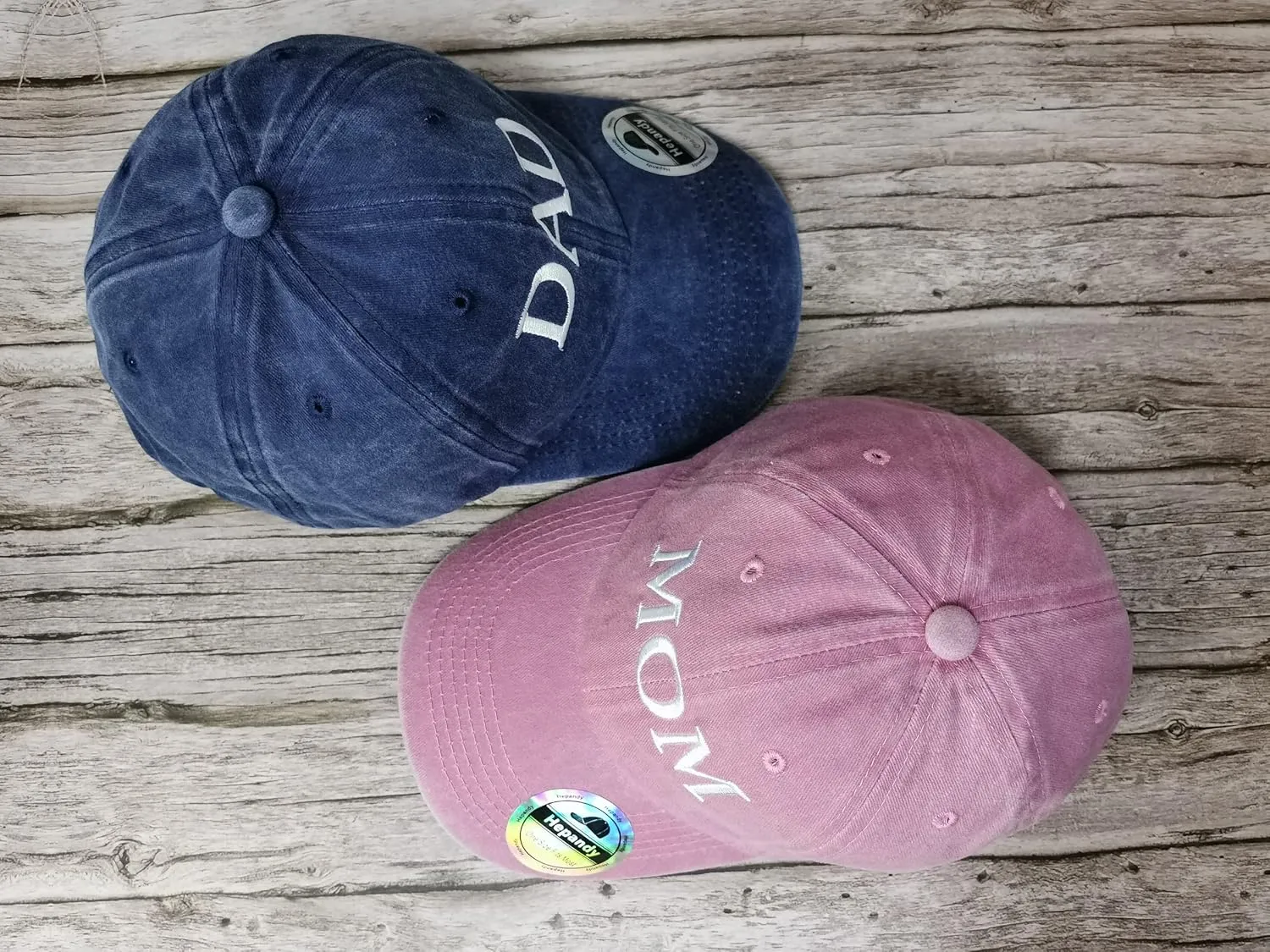 Hepandy Mr Mrs Mom Dad Captain First Mate Mama and Mini Baseball Hats