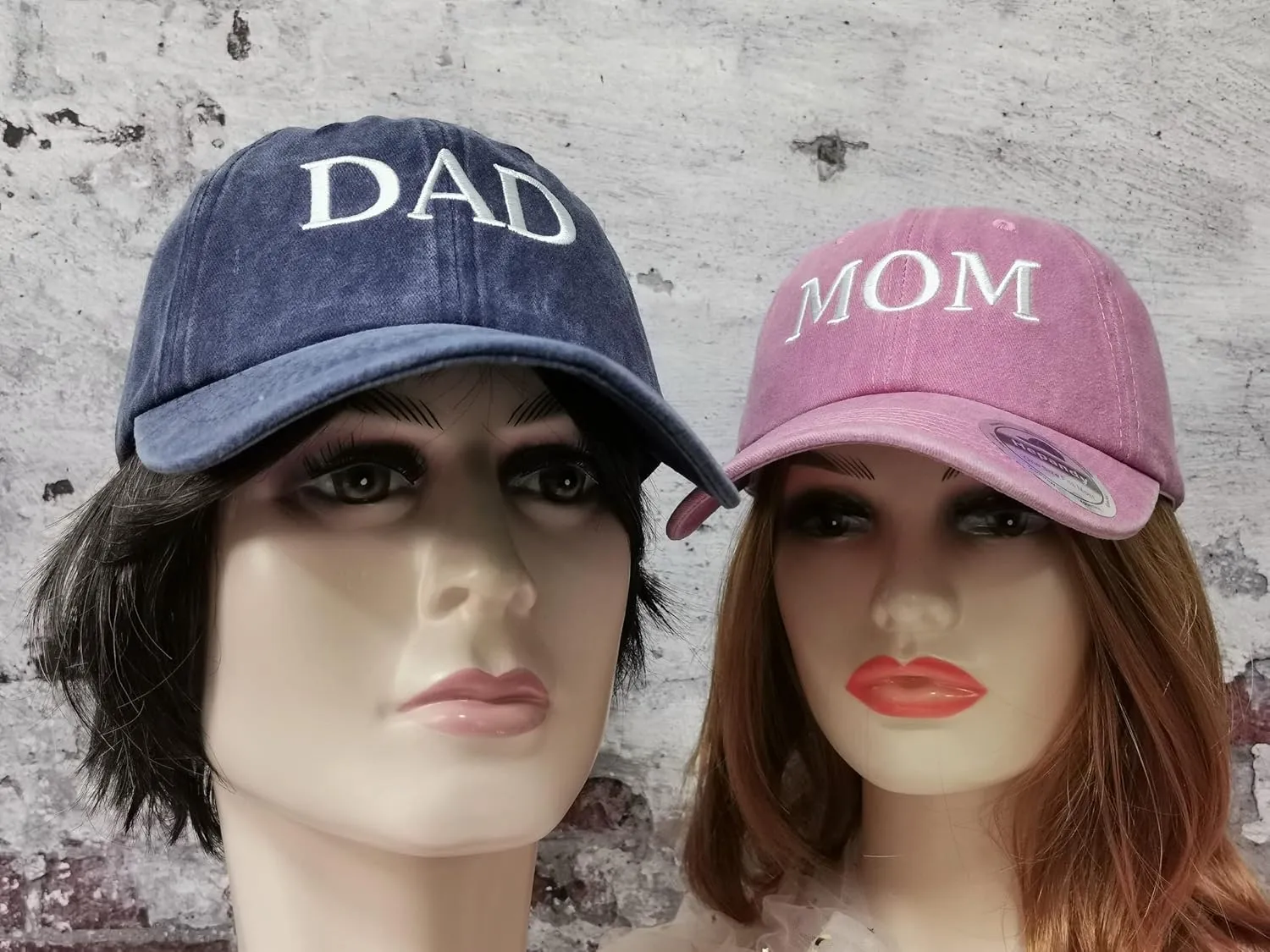 Hepandy Mr Mrs Mom Dad Captain First Mate Mama and Mini Baseball Hats