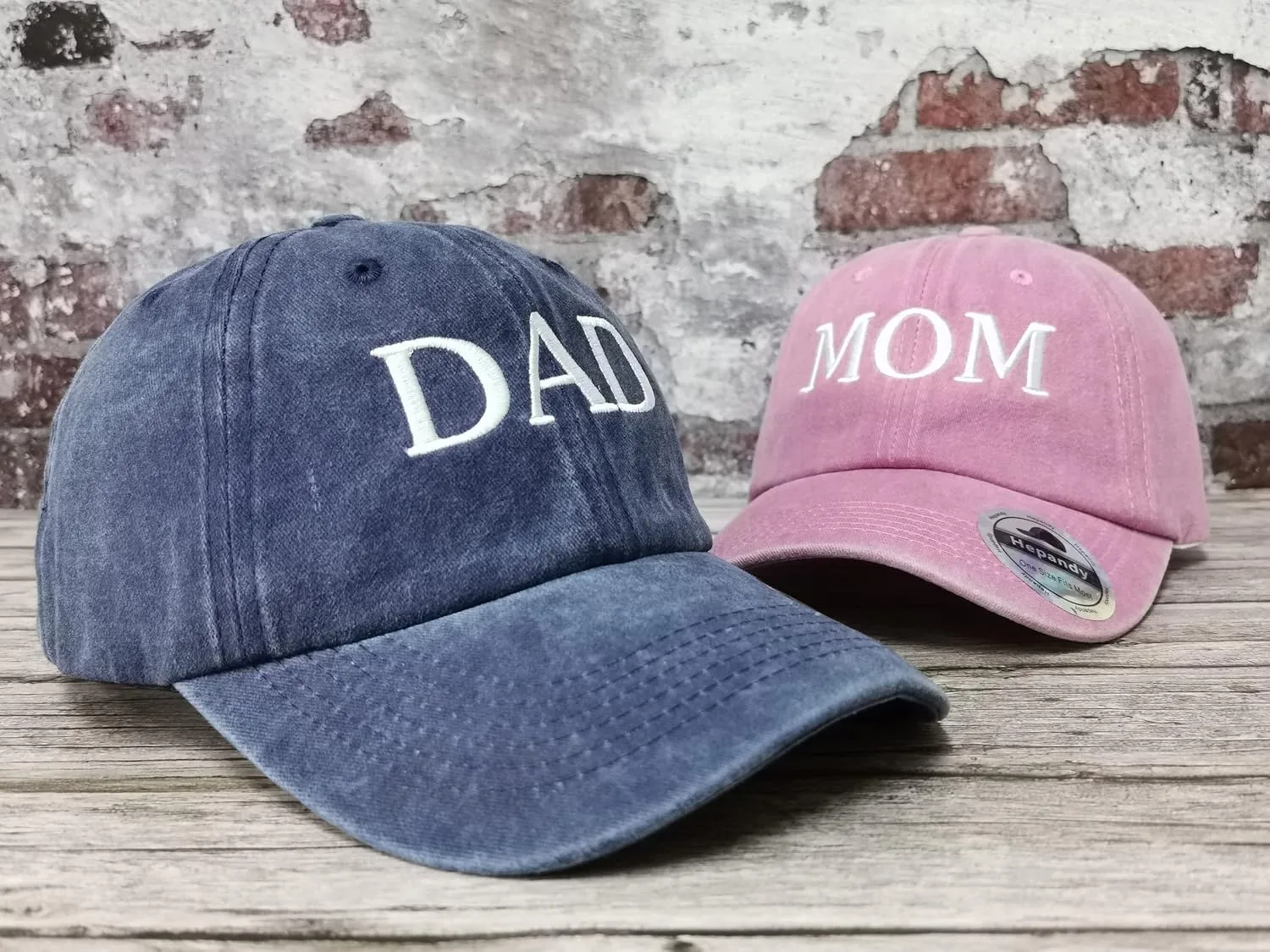 Hepandy Mr Mrs Mom Dad Captain First Mate Mama and Mini Baseball Hats