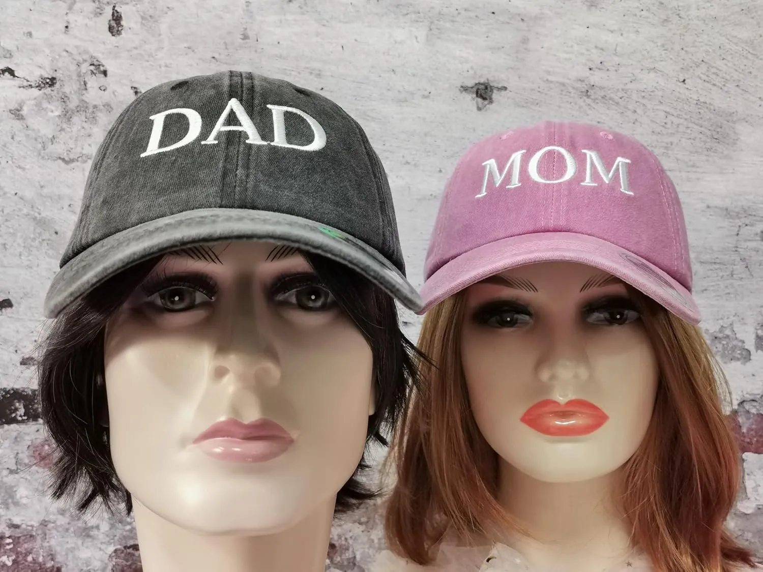 Hepandy Mr Mrs Mom Dad Captain First Mate Mama and Mini Baseball Hats