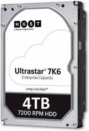 HGST Ultrastar 7K6000 4TB 7200 RPM 512e SAS 12Gb/s 128MB Cache 3.5-Inch Enterprise Internal Hard Disk Drive - HUS726040AL5210 (0F22795)