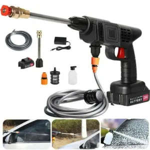 High Pressure Car Washer Spray Gun with 48V Rechargeable Battery