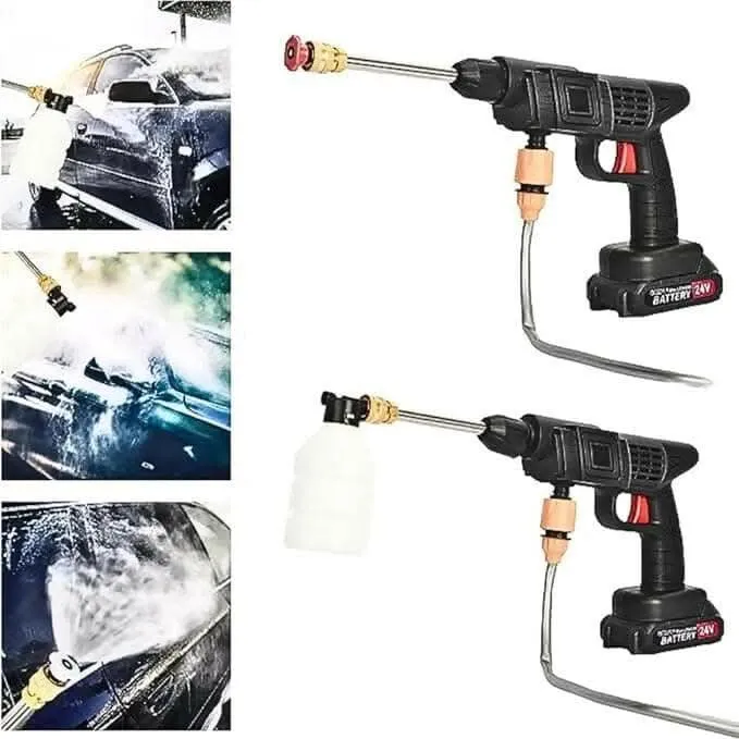 High Pressure Car Washer Spray Gun with 48V Rechargeable Battery