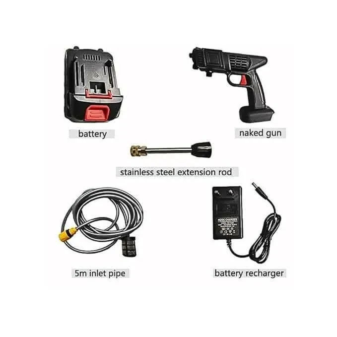High Pressure Car Washer Spray Gun with 48V Rechargeable Battery