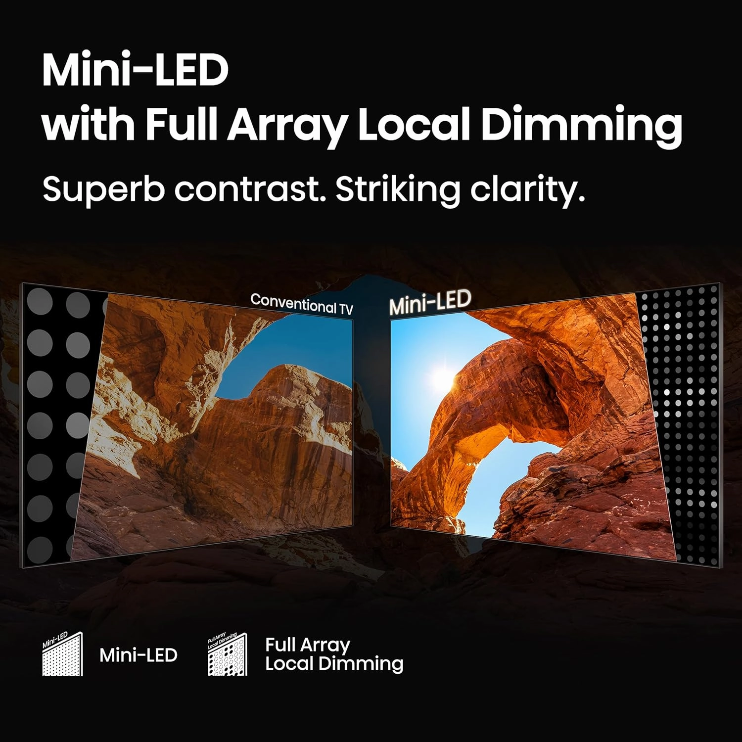 Hisense 65" Class QD7 Series Mini-LED 4K UHD Smart Fire TV (65QD7QF, 2025 Model) - QLED, HDR10 , Dolby Vision, Dolby Atmos, Game Mode Plus, ALLM, Alexa Built in with Voice Remote, Streaming TV, Black