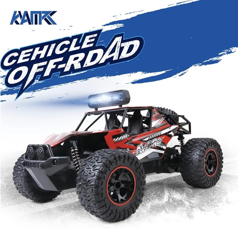 Hobby RC Car, 36 KPH High-Speed 4WD RC Truck, 2.4 GHz Remote Control Car, All-Terrain Electric Vehicle, TDLORRC001R