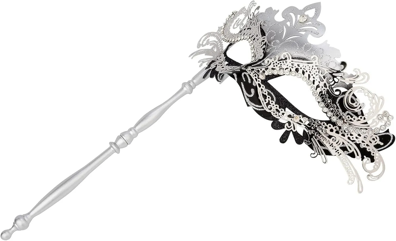 Hoshin Masquerade Mask with Stick, Mardi Gras Deecorations Venetian Masks for Womens