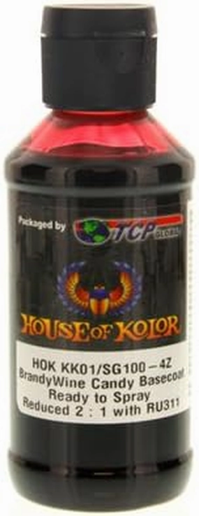 House of Kolor Brandywine Candy Basecoat Pre-Blended R-T-S 4-Oz Bottle