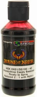 House of Kolor Brandywine Candy Basecoat Pre-Blended R-T-S 4-Oz Bottle