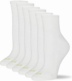 HUE Women's Mini Crew Sock 6 Pair Pack
