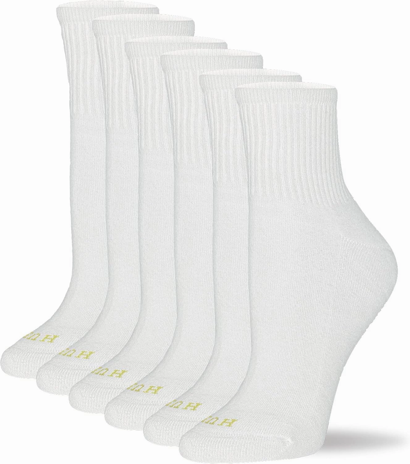 HUE Women's Mini Crew Sock 6 Pair Pack