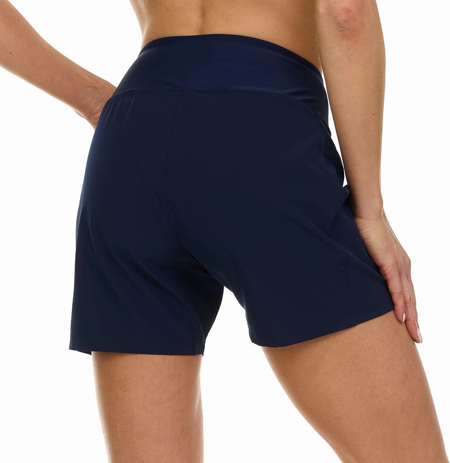 Hurley 5"/7" High Waisted Swim Shorts Women, Board Shorts with Pockets & Inner Liner, Quick Dry Swim Trunk, UPF 50 