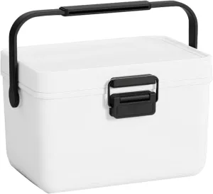 Insulated Mini Ice Chest with Portable Handles, 4qt Small Hard Cooler Lunch Box for Car Camping Picnic Beach Outdoor Cooler Refrigerated Box for Beach, Picnic, Camping, Boat
