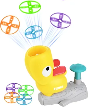 Interesting Toys,Outdoor Toys for Kids Ages 3 Years Old,Flying Disc Launcher Toy Chasing Games, Pop-Up Flying Saucer Machine, Family Outside Yard Activities Chasing Toy Birthday Gifts