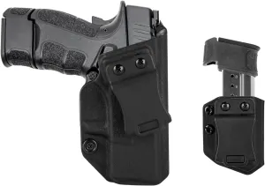 IWB Holster Right Hand Fits Springfield Armory XD-S/XD-S Mod.2 3.3" 9mm/.40/.45 ACP Pistol Holster & Universal 9mm/.40 Single Stack Mag Carrier IWB/OWB Magazine Holsters Concealed Carry