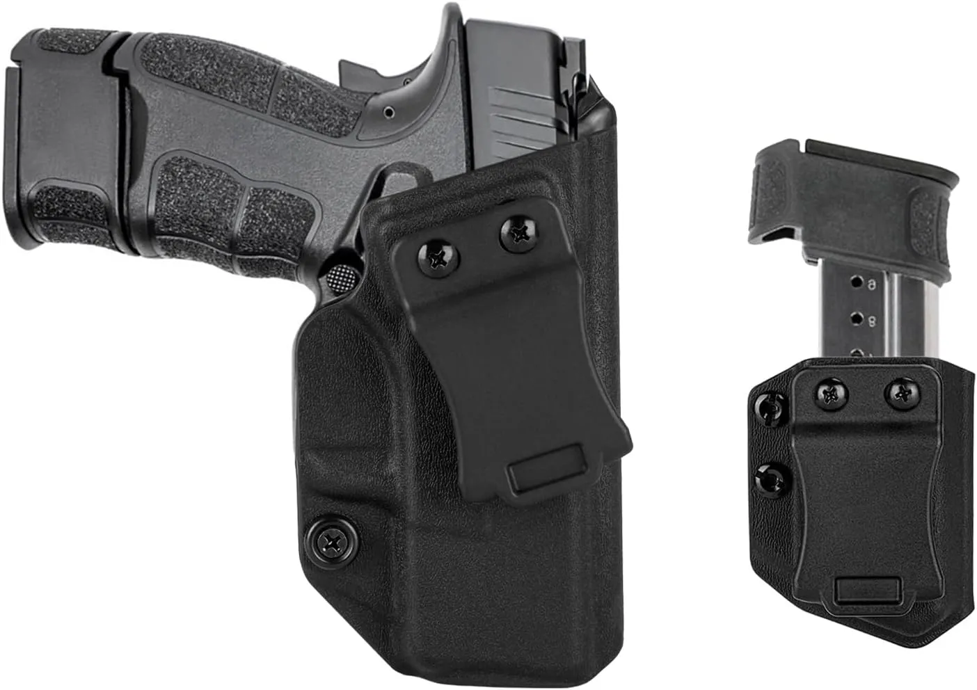 IWB Holster Right Hand Fits Springfield Armory XD-S/XD-S Mod.2 3.3" 9mm/.40/.45 ACP Pistol Holster & Universal 9mm/.40 Single Stack Mag Carrier IWB/OWB Magazine Holsters Concealed Carry