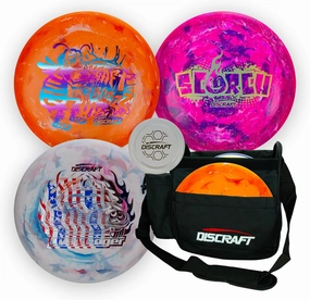 Jawbreaker Lightweight Disc Golf Set | Collection Includes: Challenger, Buzzz, Scorch Discs & Weekender Bag | Holds 5-7 Discs (Colors and Foils Will Vary)