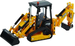 JCB Farm Tractor, Tracked Backhoe Loader, 1:32 JCB 1CXT Truck, Collectable Tractor, 1:32 Scale Farm Toys, Suitable for Collectors and Kids, 3 Year Plus