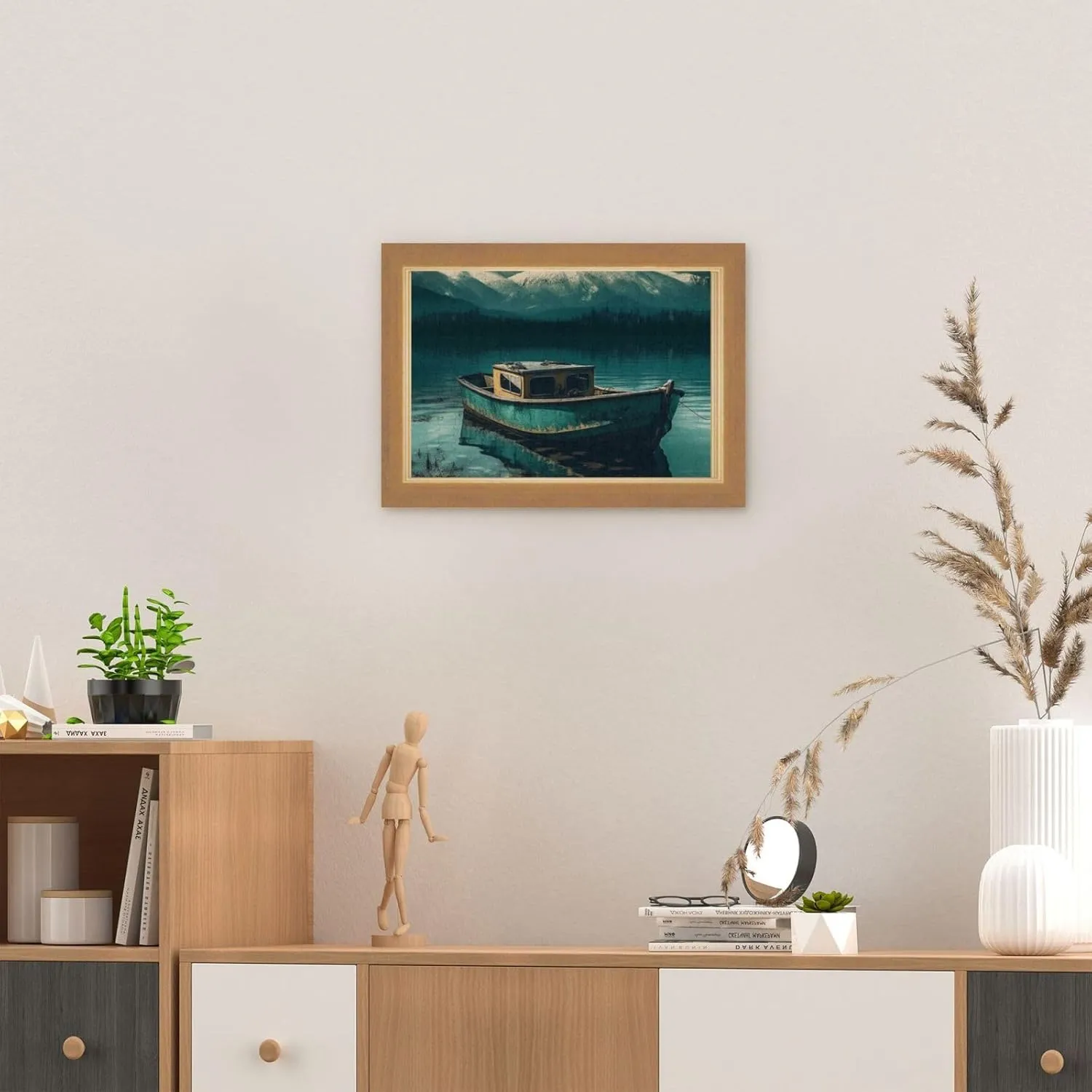 Jigsaw Puzzle Personalized 300 Pieces Puzzles with Storage Bag Boat on Lake Photos Puzzles Wooden Home Decor Wall Art Custom Picture Puzzle Gift for Wedding Birthday Couple Lovers 10.2"x15"