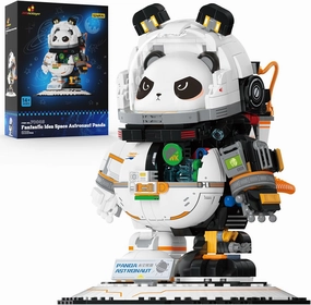 JMBricklayer Space Panda Astronaut Building Sets 70005, Cool & Cute Animals Panda Bear Display Model, Space Toys Sets for Adults Kids Boys Girls Aged 8 9 10 11 12 13 14 , Ideal Gifts Idea(829 Pieces)