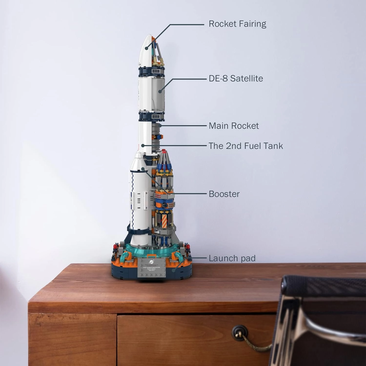JMBricklayer Space Rocket Building Sets for Boys 8-14 Adults 70110, Spaceship Exploration Space Toys, Space Shuttle Rocket Ship Collectible Display Model Set, Gifts for Adults Boys Girls Age 8 