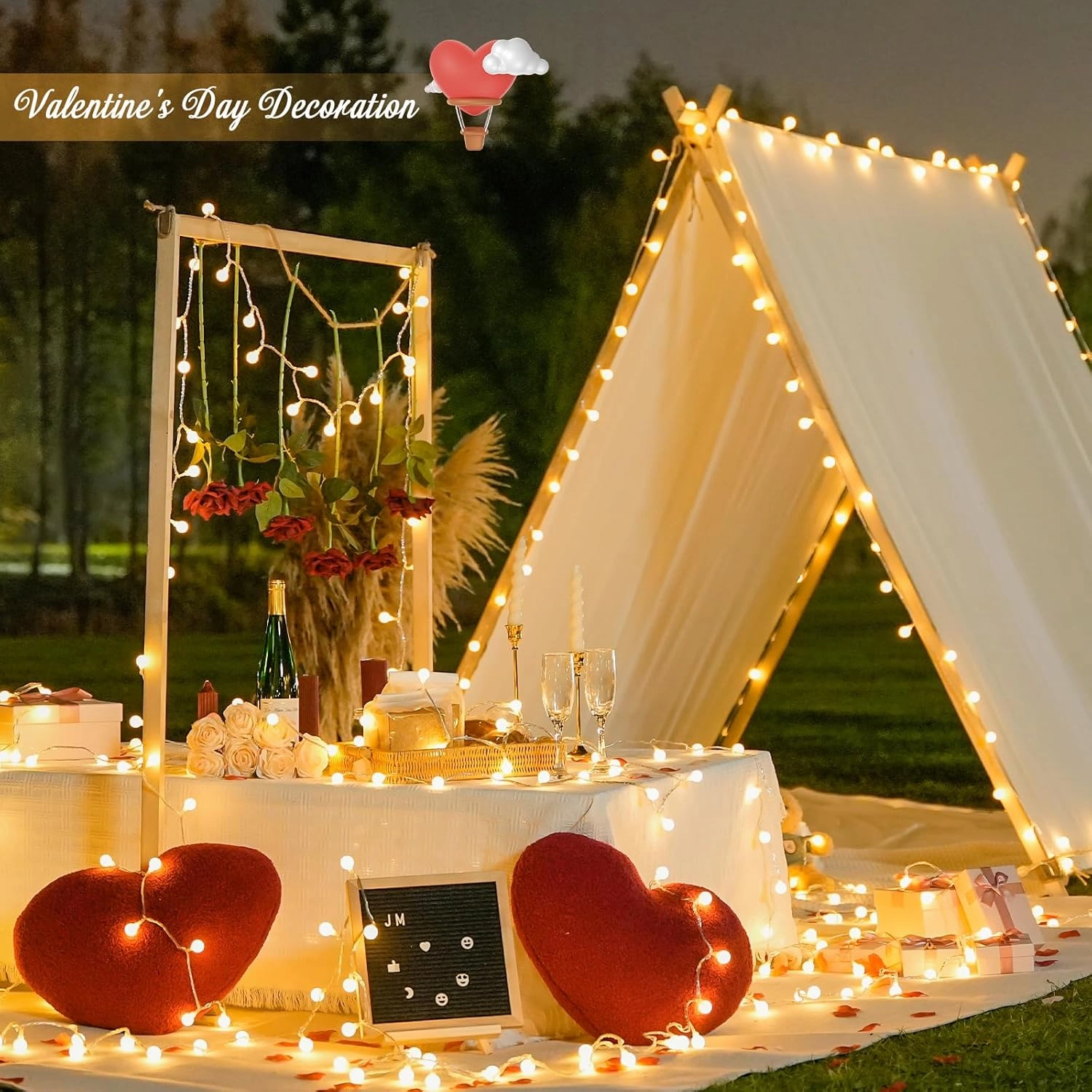 JMEXSUSS 100 LED Connectable Globe String Lights Indoor Bedroom, 33ft Warm White Christmas String Lights Plug in with Remote, 8Mode Hanging Fairy Lights Outdoor for Room Classroom Party Decor