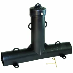 JT Eaton 902 Top Loader Rodent Bait Station, Black, Weather-Resistant, Dual Entrances, Compatible with Bait Blocks, Liquid, or Granular Bait