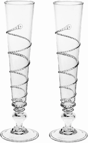Juliska Amalia Champagne Flutes Set of 2