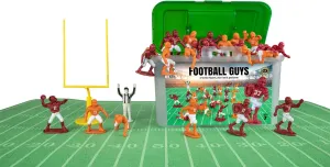 Kaskey Kids Football Guys – Maroon vs Orange Inspires Kids Imaginations with Endless Hours of Creative, Open-Ended Play – Includes 2 Teams & Accessories – 28 Pieces in Every Set!