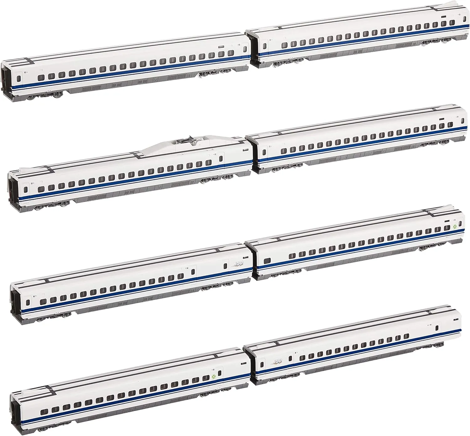 KATO 10-1646 N Gauge 700 Series Shinkansen Nozomi 8-Car Extension Set