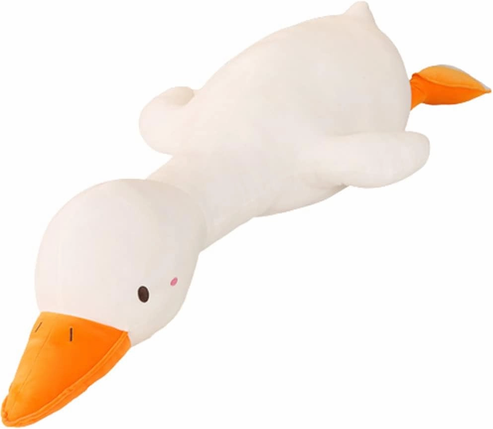 kewo Duck Plush Pillow Stuffed Animal Toy, Cute Giant Goose Plush Duck Stuffed Animal,Super Soft Hugging Pillow for Kids Bedding (White,33.4 in)…