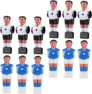 KICHOUSE 12Pcs Foosball Table Dolls Miniature Soccer Player Figurines for Table Football Machines Models with Fine Details Easy Installation for Fun Games