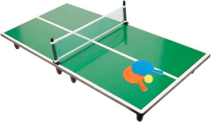 KICHOUSE 1Set Mini Portable Tabletop Table Tennis Set for Fun Indoor Saving Design Easy to Store Present for Boys for Family Entertainment