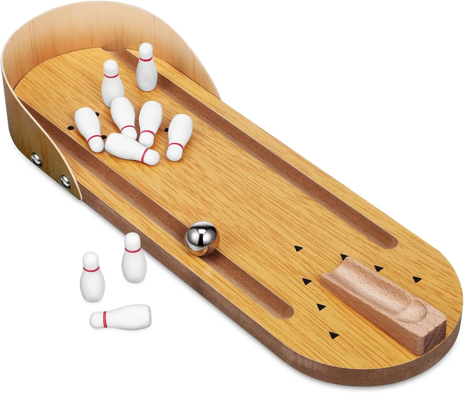 KICHOUSE Tabletop Mini Bowling Game 1 Set Boys and Girls Bowling Game Set for Indoor Party Supplies